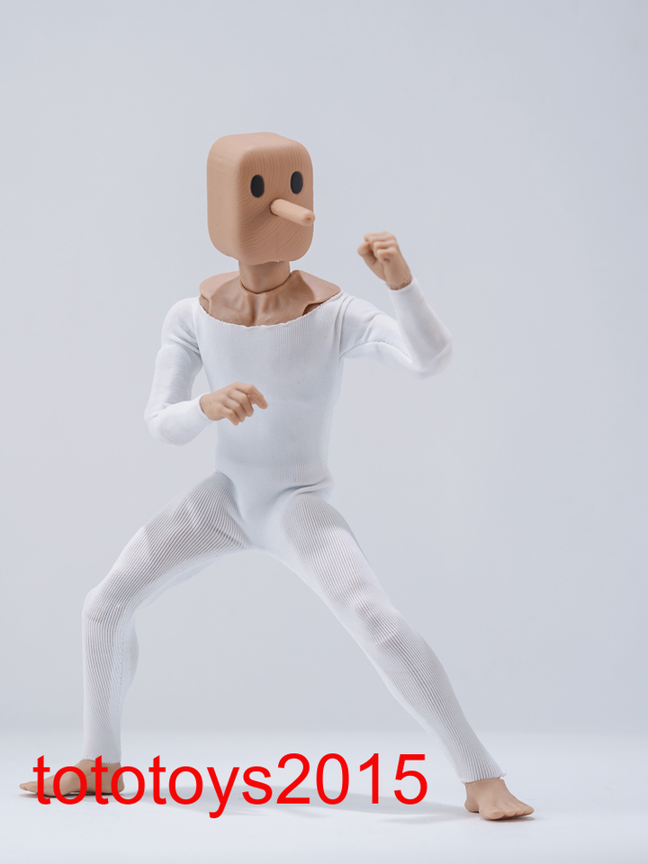 Notaman 1/12 Strong Muscular Square Head Figure Body with Vest&Shorts