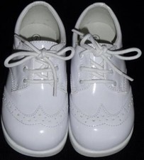 Little Boys White Dress Shoes