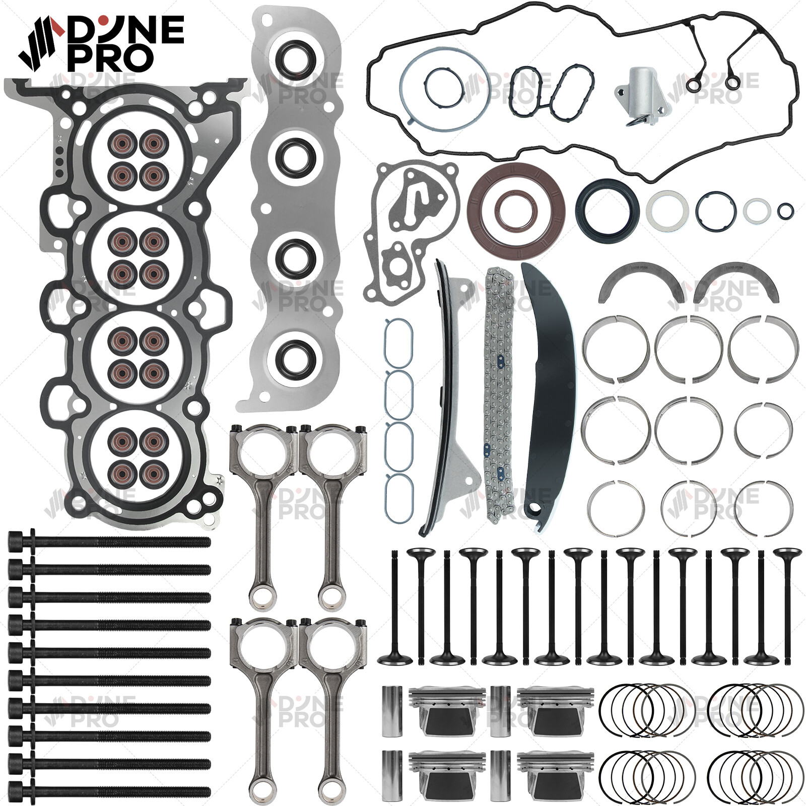 2.0L Engine Rebuild Kit for Hyundai KIA G4NC with Conrods & Timing Kit