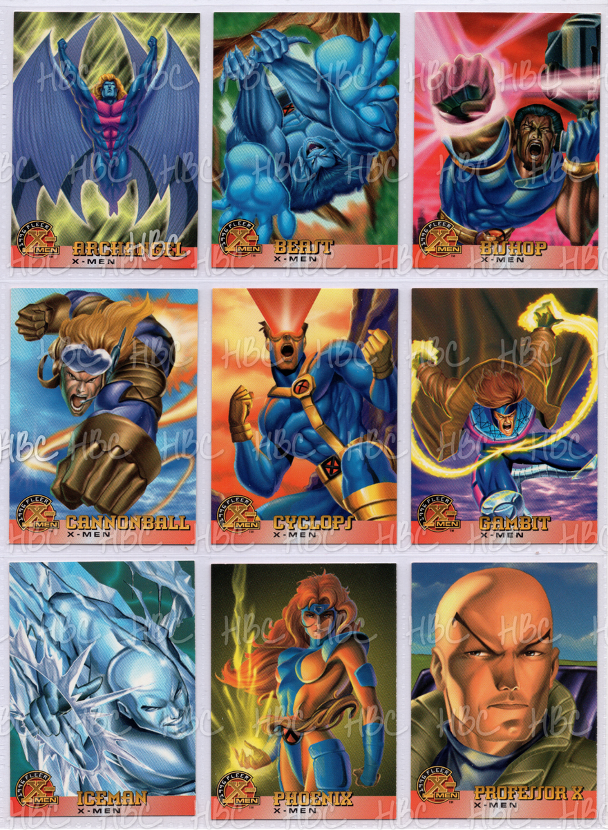 1996 FLEER X-MEN BASE CARD SINGLES PICK & COMPLETE YOUR SET | eBay