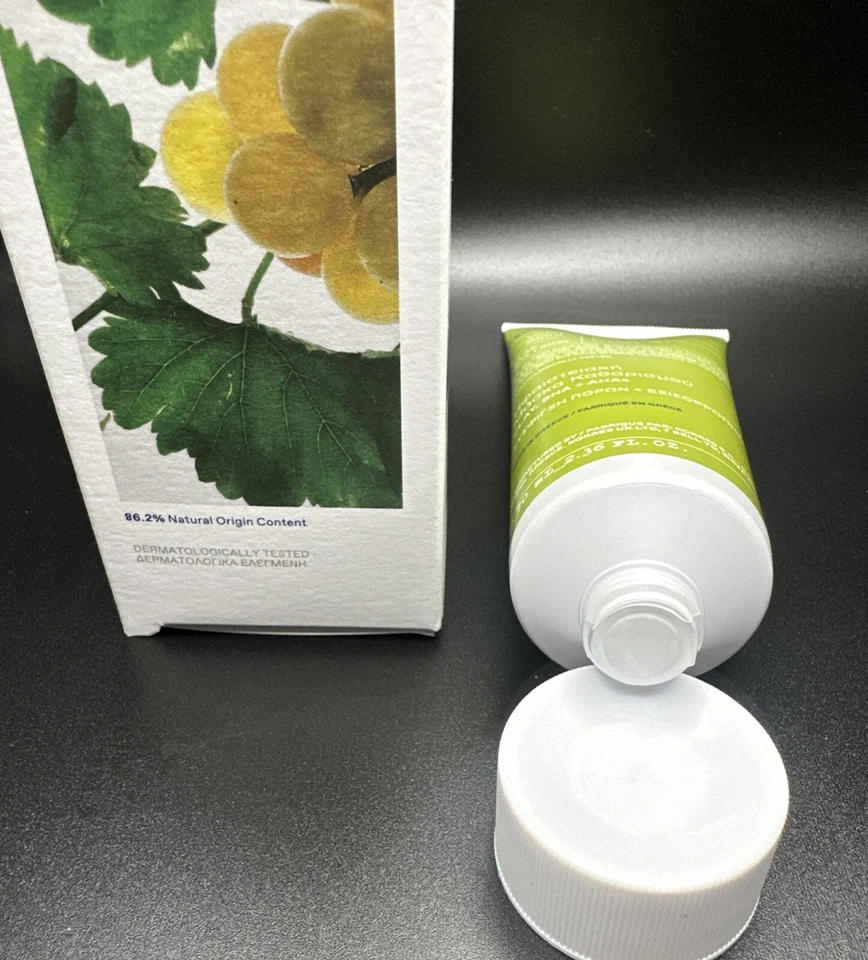 Виноградная вулканическая маска Korres Santorini SkinReset ℮ 70 мл с BHA + AHA, НОВАЯ В КОРОБКЕ - Изображение 4 из 4