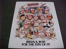 NATTY BOH NATIONAL BOHEMIAN BALTIMORE ORIOLES BROOKS ROBINSON 16x20 PHOTO 