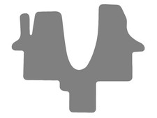 Lagerrest: Fußmattenset passend für VW California T6 SGC, SGG, SHC, Amalfi anthr