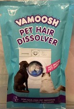 VAMOOSH PET HAIR WASHING MACHINE Cleaner Remover Cleaning 100g DOG CAT