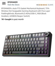 EPOMAKER x Aula F75 Gasket Mechanical Keyboar...