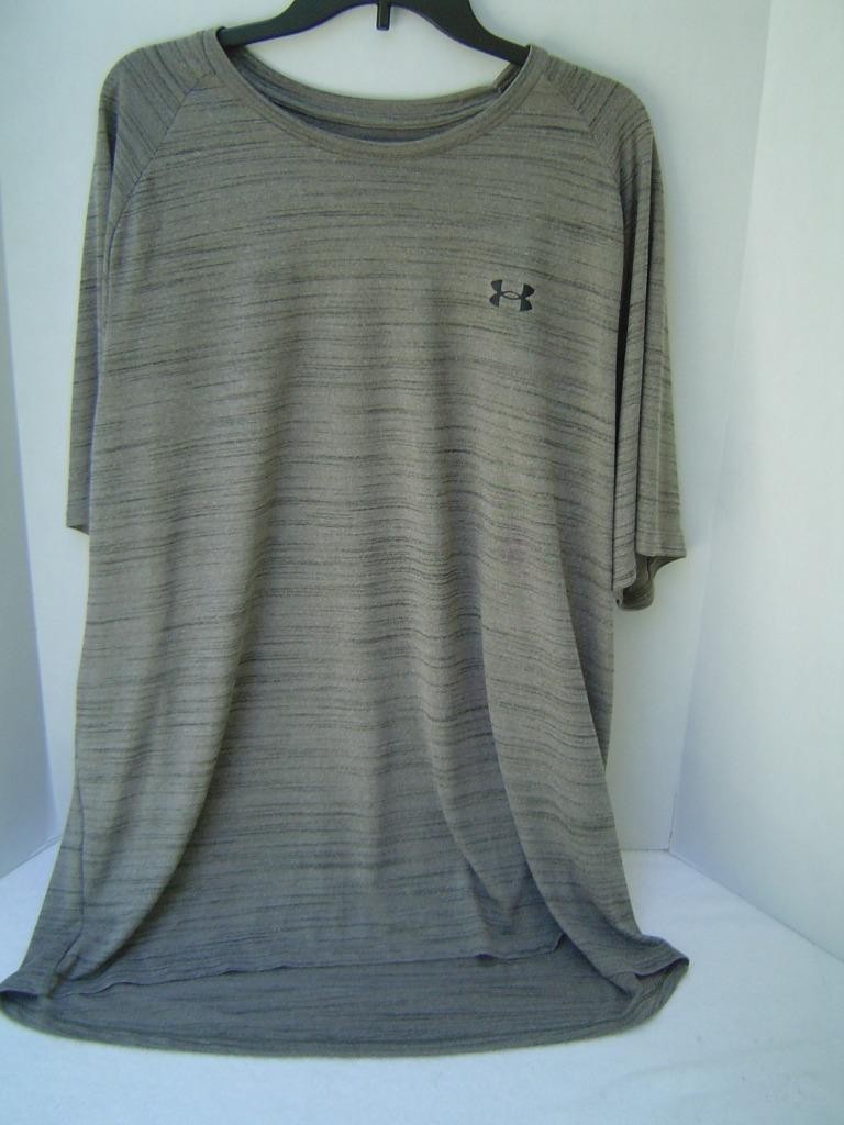 NEW MENS UNDER ARMOUR GREEN AND BLACK LOOSE FIT SHORT SLEEVE SHIRT  SIZE 3XL thumbnail 5