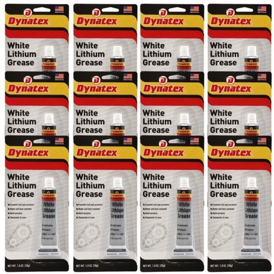 Dynatex White Lithium Grease 1 oz Tube Multi-Purpose (12-Pack)