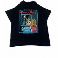 Creepy Co. T Shirt Black Let's Conjure Bloody Mary Hobbies and Games Grunge XL