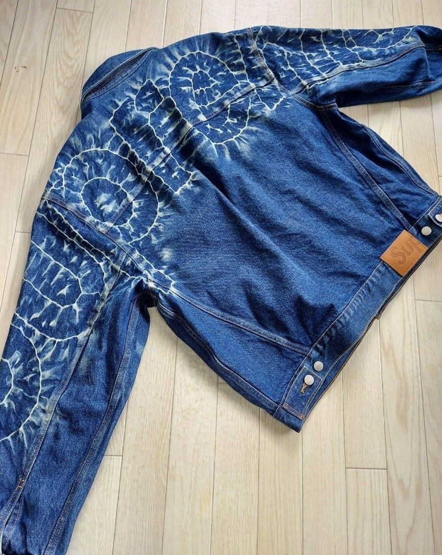supreme 23SS Shibori Denim Trucker Jaket L Denim Jacket supreme 23SS Shibori Denim Trucker Jaket L Denim Jacket