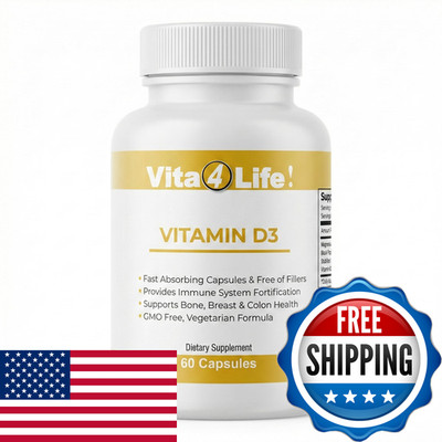 Vita4Life Vitamin D3 K2 Magnesium High Absorption Immune Bone Support Non-Gmo