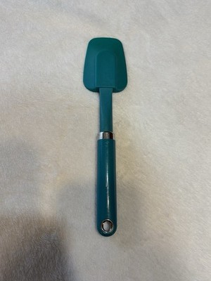 KitchenAid Silicone Spatula Heat Resistant Rubber Scraper Teal Black Handle
