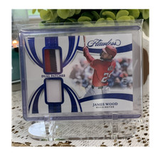 2025 Panini Flawless Dual Patches Sapphire James Wood RC 15/15 BOOKEND Nationals