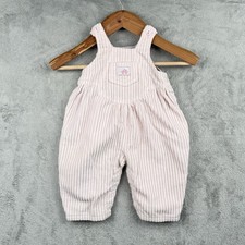 Health-tex Overalls Baby Girl 12 Months Light Pink Corduroy Made in USA VTG 90s