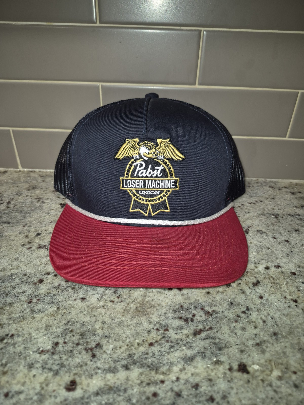 Pabst Blue Ribbon & Loser Machine Snap Back Hat