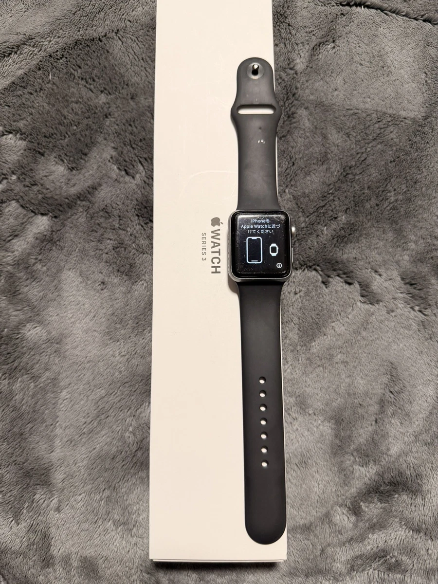 Черные умные наручные часы Apple Watch серии 3 38 мм корпус