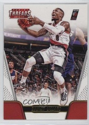 2016-17 Panini Threads Century Proof Gold 5/10 Damian Lillard #116 u0u