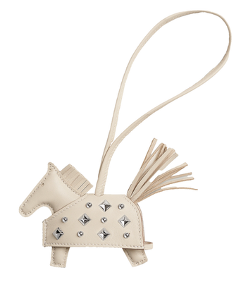 Hermes Horse Rodeo Robeo Rock PM Craie Silver Studded Milo Leather