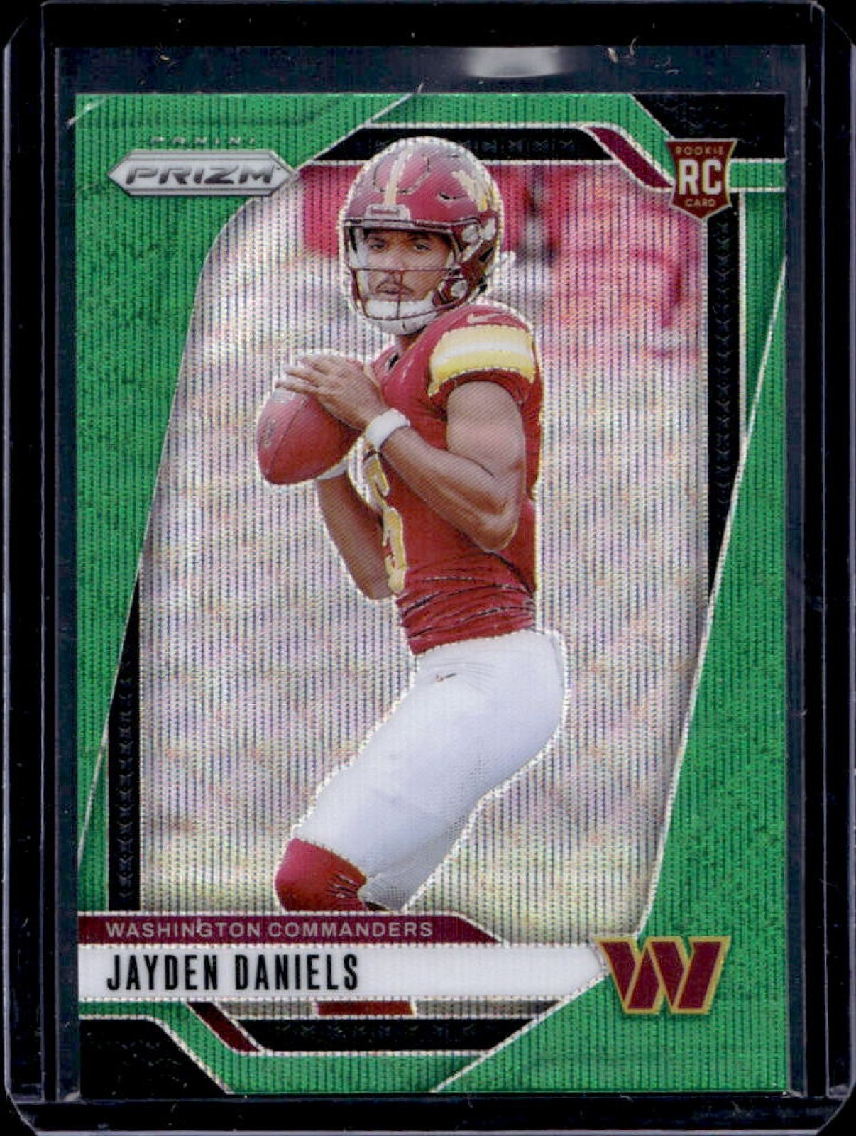 2024 Prizm Jayden Daniels RC Green Wave #347 Commanders