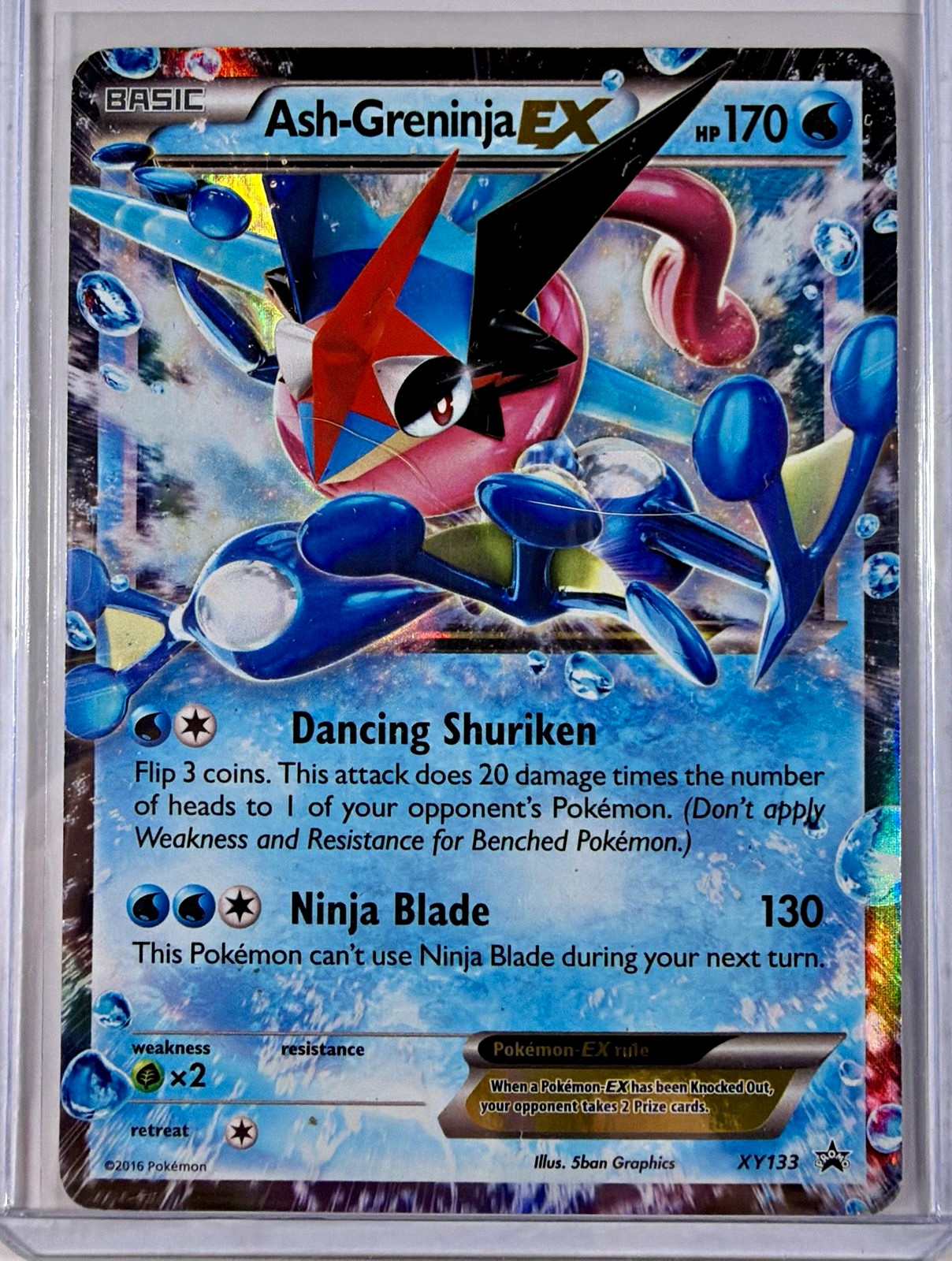 Ash-Greninja EX XY133 Pokemon XY Holo Promo TCG English 2016