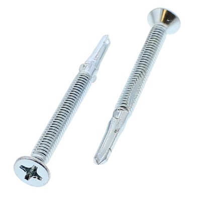 1/4''-20 x 2-3/4'' Phillips Header Tek  Self-Drilling Screws Zinc..., 34 pcs