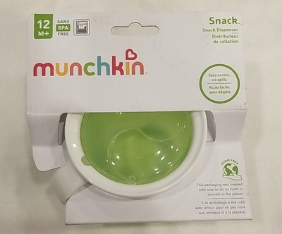 Munchkin Green White Snack Dispenser Cup 12+ Months