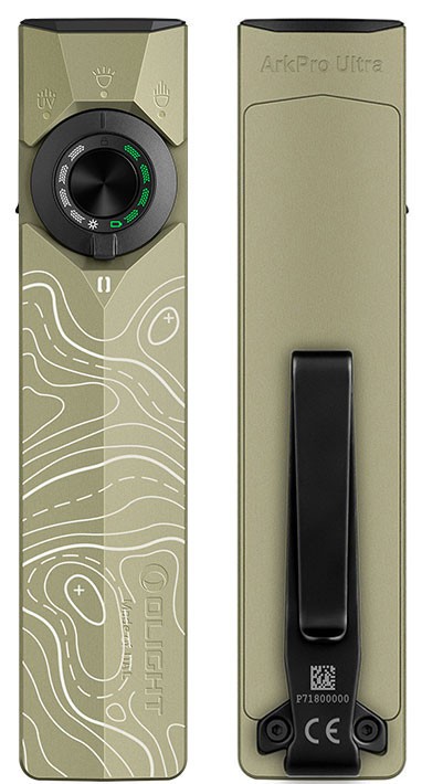 OLIGHT オーライト Ark Pro ultra (オリーブグリーン) 美品 Olight ArkPro Ultra Class 3R Olive Topo CW, 1700 Lumens, 205