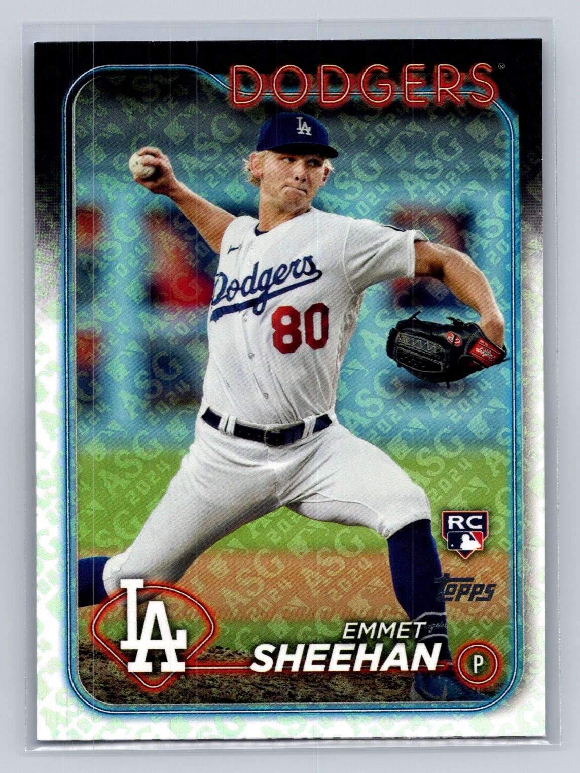 2024 Topps All-Star Game Baseball #283 Emmet Sheehan RC ASG Foil Dodgers