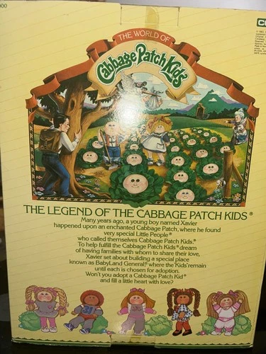 Rare Chinese outfit 1985 Vintage Cabbage Patch  Doll Red Hair In Box w Cert.