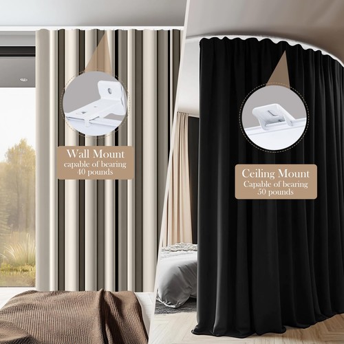 Flexible Ceiling Curtain Tracks, Ceilings Track for Curtains, Aluminum Curtai... - Picture 3 of 7