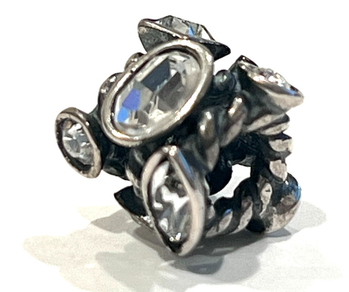 CHAMILIA JC-2A Original Marquis Sterling Silver Charm Clear CZs CHAM 925 RETIRED - Picture 9 of 9