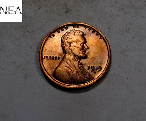 1919-D  Lincoln Wheat Penny Cent ~ Choice BU Red/BN ~ ZW212