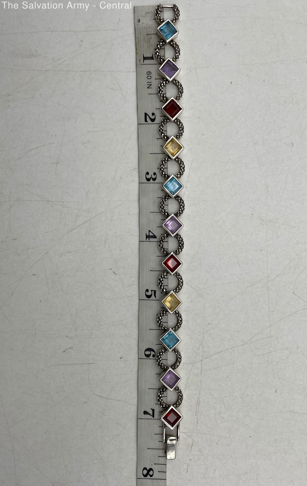 925 Sterling Silver Multiple Assorted Gemstones T… - image 5