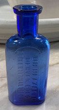 Very Nice 1890 blue Hitzfeld For External Use Only Denver Co poison drug bottle