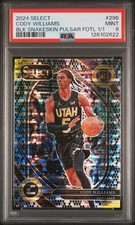 2024 PANINI SELECT BLACK SNAKESKIN PULSAR FOTL 1/1 #296 CODY WILLIAMS 1/1 PSA 9