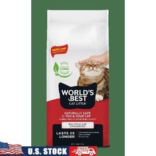 Multiple Cat Clumping Litter Flushable 99 Dust Free Natural Odor Control 28lb