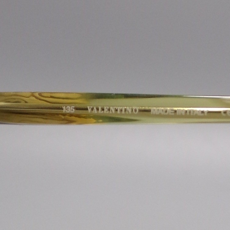 Valentino Eyeglasses Frames Metal Gold Tone Made in Italy Oval 135 6257 U80 thumbnail 4