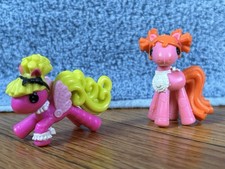  2 Lalaloopsy Ponies  Mini Ponies  Carousel Pony Toy Pink Lot Of 2 EUC