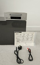 DENON UCD-F10 CD PLAYER IN SILVER WITH INSTRUCTIONS LEADS VERY GOOD CONDITION