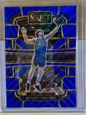 Brandin Podziemski 2023-24 Panini Select /75 Blue Wave Concourse RC #93