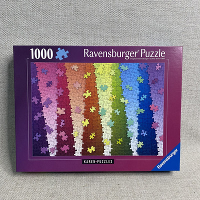 Ravensburger Karen Puzzles Colors on Colors 1000 Pc Puzzle Sealed New Gradient