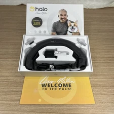 Halo 2+ Dog Collar Wireless Fence System Training Collar GPS Size M - EUC