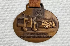 VTG Tag Watch Fob-Brass CW Curtiss-Wright Construction Machinery South Bend Div.