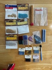 glass Seed Beads and other findings for Cross Stitch and Needlework