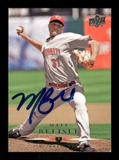 2008 Upper Deck  #232 Matt Belisle signed auto autograph  BXCP47