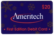 $20. Snowflakes Trial: 'First Edition Debit Card' Phone Card