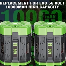 10Ah For EGO Power+ 56V 7.5Ah Battery with Upgraded Fuel Gauge (3rd Generation)
