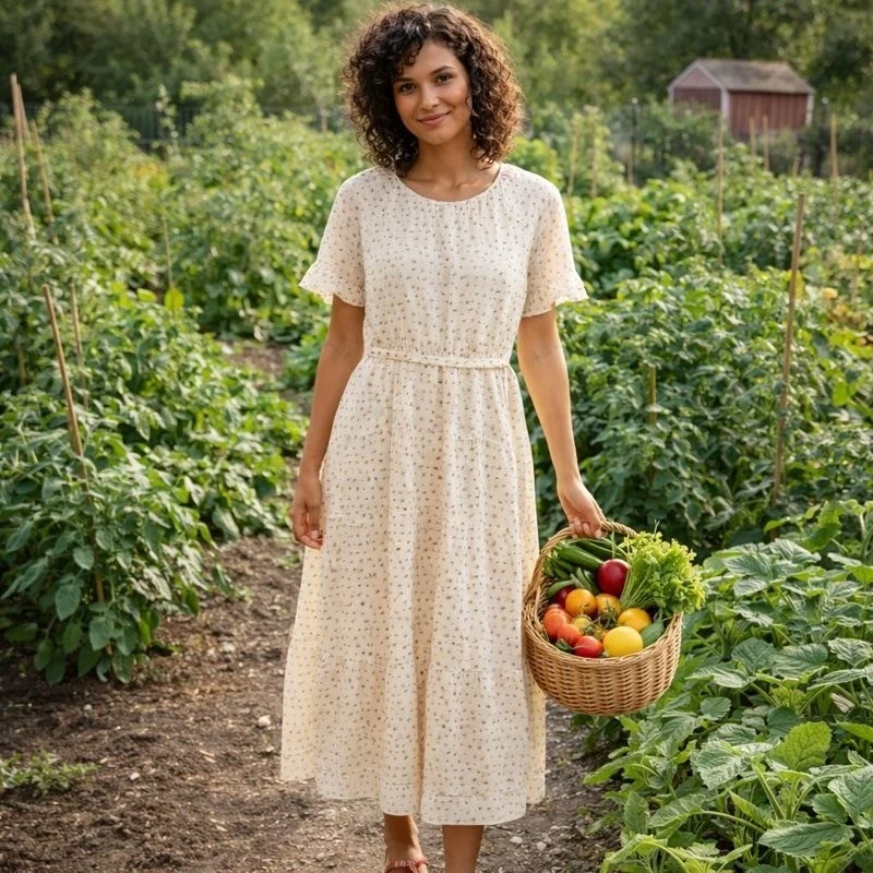 Short Sleeve Long Casual Floral Dresses for Women for sale