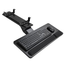 Keyboard Tray Under Desk,25x9.84'' Large Slide Out Swivel Tilt Computer Keybo...