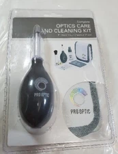 PRO OPTIC Camera Lens Spray Wipes Cloth Cleaning Complete Optics Care Kit - NOS