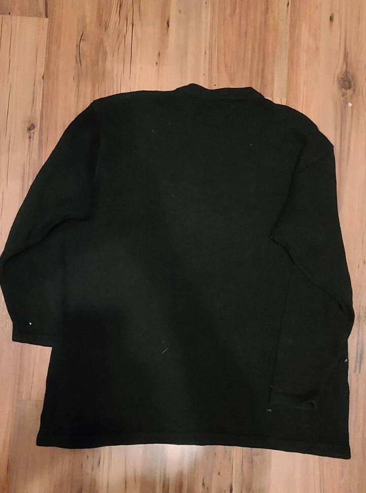 Vintage Ugly Christmas Sweater Sz L Embellished Pullover Festive Party Winner